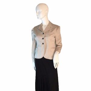 Niu Niu Tan Long Sleeve Blazer SZ 42 (SKU 000206)